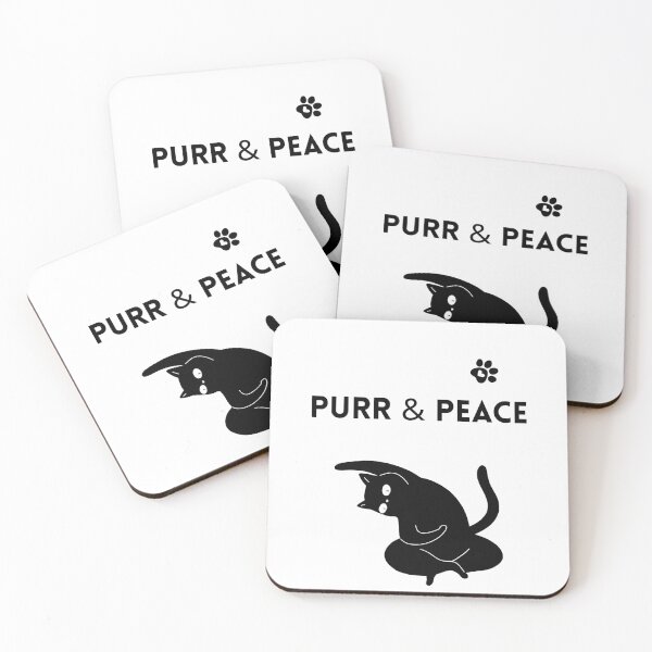 Item preview, Purr & Peace – Zen Yoga Cat designed and sold by Katja LebenFreude.