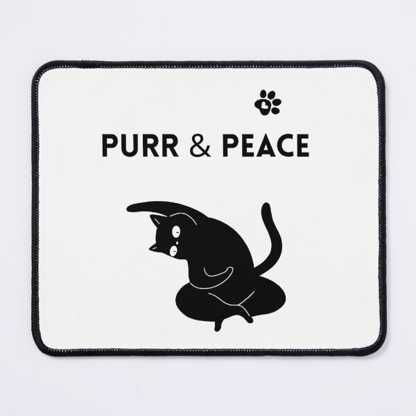 Item preview, Purr & Peace – Zen Yoga Cat designed and sold by Katja LebenFreude.
