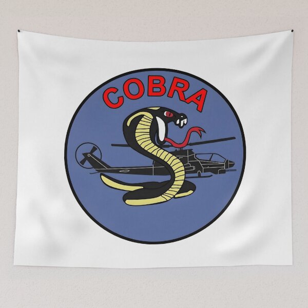 Item preview, AH-1 Cobra Attack Helicopter Rearing Snake Vector Emblem designed and sold by CharlieDesings.