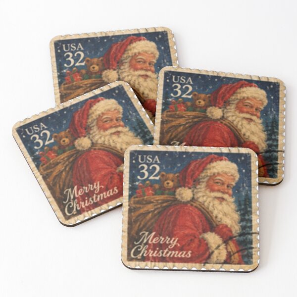 Item preview, Vintage Santa Claus Christmas Postage Stamp designed and sold by Kenny8716.