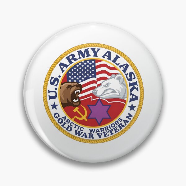 Item preview, US Army Alaska Gold War Veteran Arctic Warriors Emblem designed and sold by CharlieDesings.