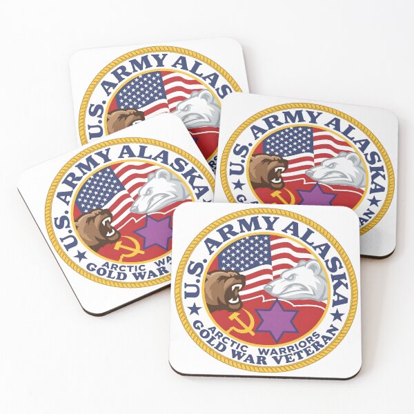Item preview, US Army Alaska Gold War Veteran Arctic Warriors Emblem designed and sold by CharlieDesings.