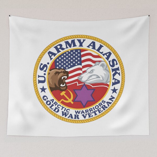 Item preview, US Army Alaska Gold War Veteran Arctic Warriors Emblem designed and sold by CharlieDesings.