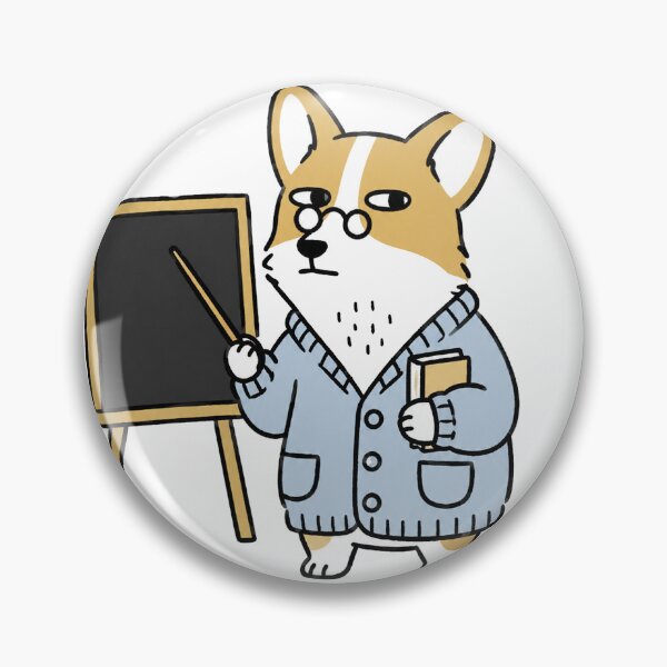 Artikelvorschau, Corgi-Lehrer-Klasse Sitzen Gute menschliche Kunst entworfen und verkauft von SayMaria.