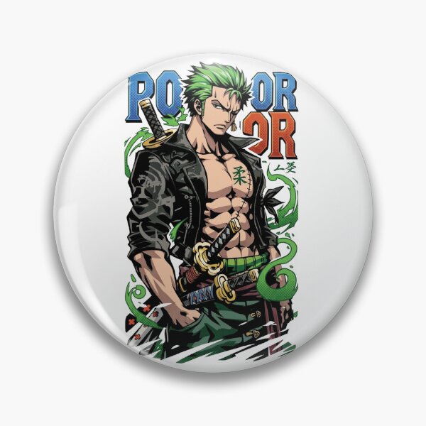 Item preview, Roronoa Zoro Green Hair Swordsman Anime Graphic designed and sold by FreakToons.