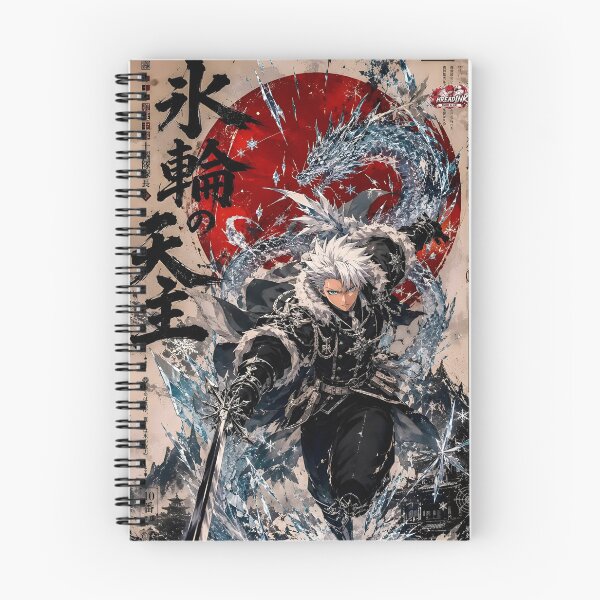 Item preview, Ice Dragon Warrior Anime Art – White Haired Samurai Fantasy designed and sold by Dyan4.