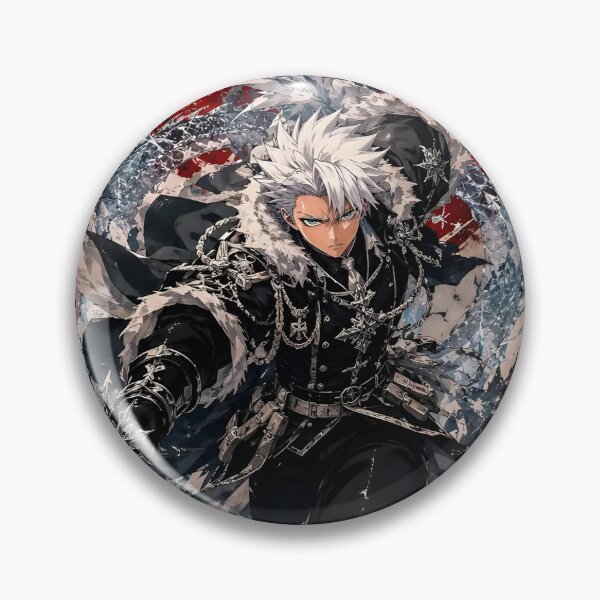 Item preview, Ice Dragon Warrior Anime Art – White Haired Samurai Fantasy designed and sold by Dyan4.