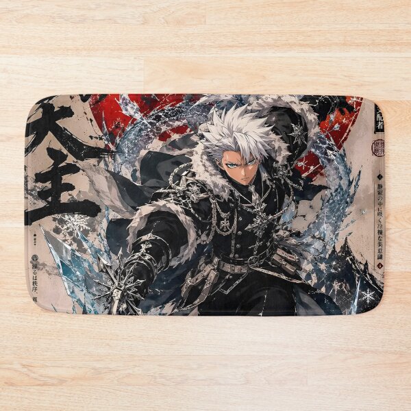 Item preview, Ice Dragon Warrior Anime Art – White Haired Samurai Fantasy designed and sold by Dyan4.
