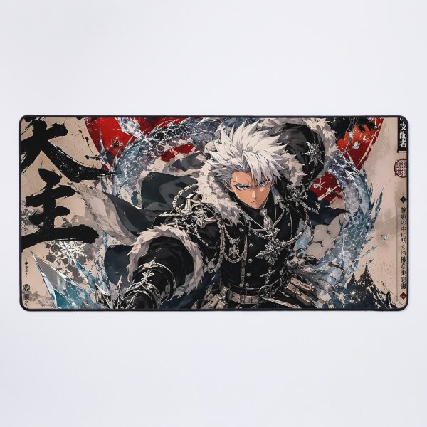 Item preview, Ice Dragon Warrior Anime Art – White Haired Samurai Fantasy designed and sold by Dyan4.