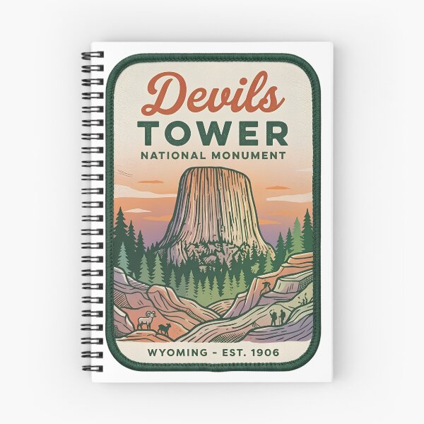 Item preview, Vintage Devils Tower National Monument Wyoming Embroidered Patch designed and sold by LittleArij.