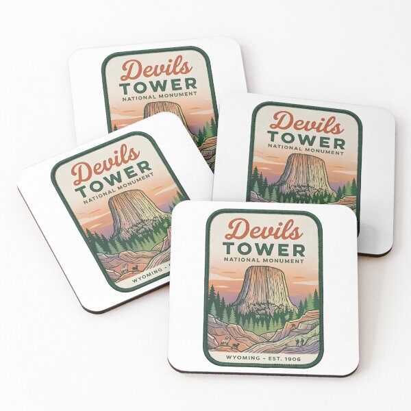 Item preview, Vintage Devils Tower National Monument Wyoming Embroidered Patch designed and sold by LittleArij.