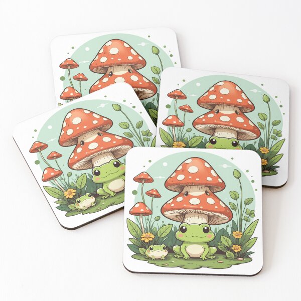 Item preview, Cottagecore Mushroom Character Floating Elements Design – Mushroom lover gift designed and sold by michallechowicz.