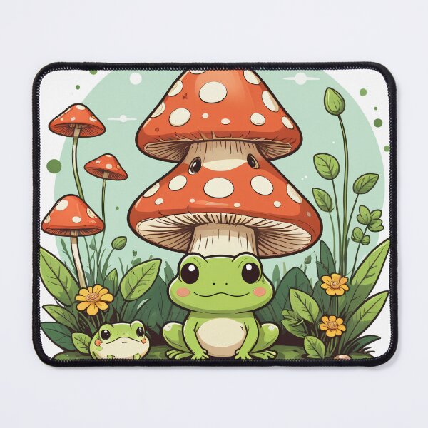 Item preview, Cottagecore Mushroom Character Floating Elements Design – Mushroom lover gift designed and sold by michallechowicz.