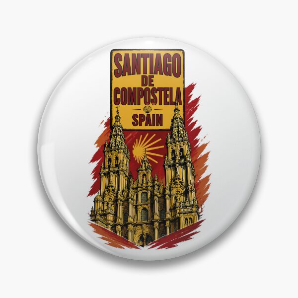 Item preview, Santiago De Compostela Spain Vintage Travel designed and sold by TravelersGems.