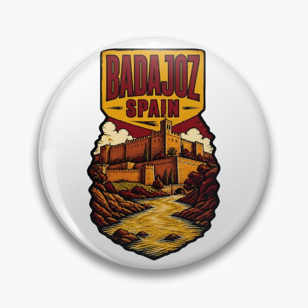 Item preview, Badajoz Spain Vintage Travel Tourism designed and sold by TravelersGems.