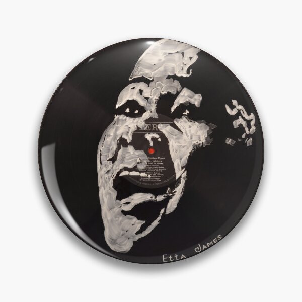 Item preview, Etta James Soul Blues Legend Portrait Painted on Vinyl Record Wall Art – Facevinyl #86 designed and sold by Yurii Yermolenko.