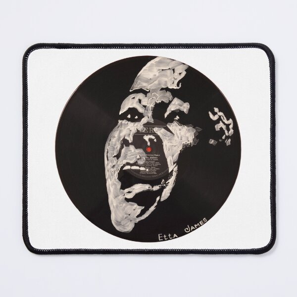 Item preview, Etta James Soul Blues Legend Portrait Painted on Vinyl Record Wall Art – Facevinyl #86 designed and sold by Yurii Yermolenko.