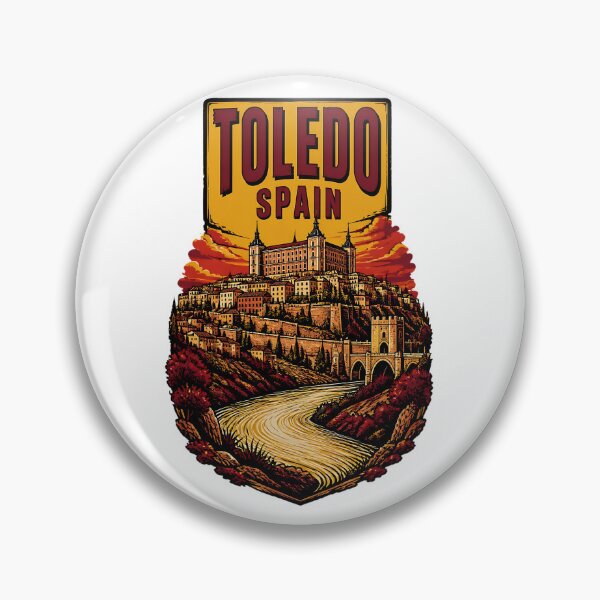 Item preview, Toledo Spain Vintage Travel Tourism designed and sold by TravelersGems.