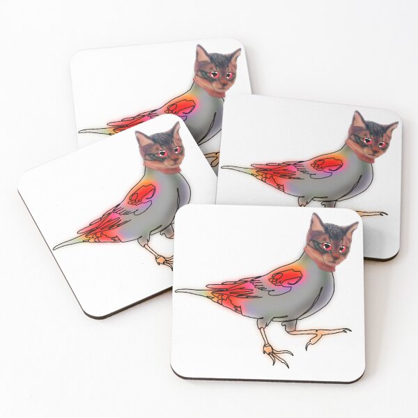 Item preview, Ruby the Red Blackbird in a cat hat – animalzinhats designed and sold by Ashley’sAnimalz.