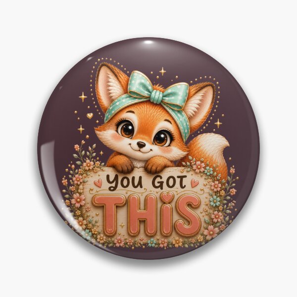 Item preview, You Got This – Cute Fox Positive Motivational Design designed and sold by HO•Designs.
