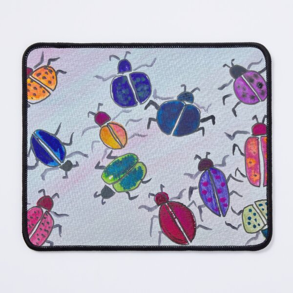 Item preview, Fun Watercolour Beetles in Bright Colours designed and sold by LakeArtWorks.