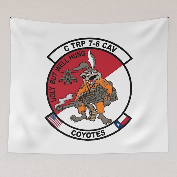Item preview, C Trp 7-6 CAV Coyotes Ugly But Well Hung Emblem designed and sold by CharlieDesings.