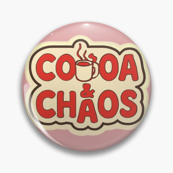 Item preview, Cocoa and Chaos - Funny Coffee Lover Sticker Design designed and sold by trendplusco.