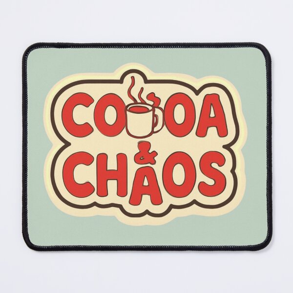 Item preview, Cocoa and Chaos - Funny Coffee Lover Sticker Design designed and sold by trendplusco.