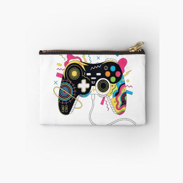 Item preview, Retro Neon Game Controller Abstract Cyberpunk Art designed and sold by FABIOLA1970.