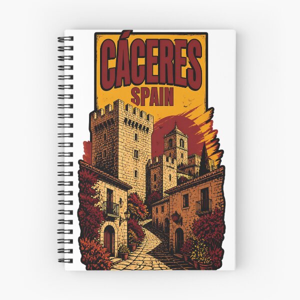 Item preview, Caceres Spain Vintage Travel Tourism designed and sold by TravelersGems.