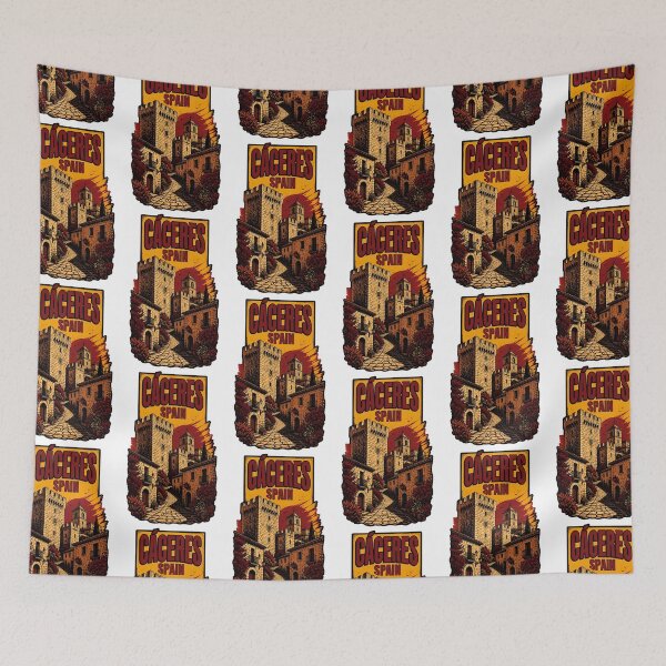 Item preview, Caceres Spain Vintage Travel Tourism designed and sold by TravelersGems.