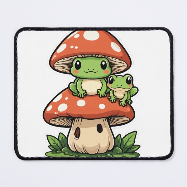 Item preview, Cottagecore Mushroom Character Bold Outline Minimal – Mushroom lover gift designed and sold by michallechowicz.