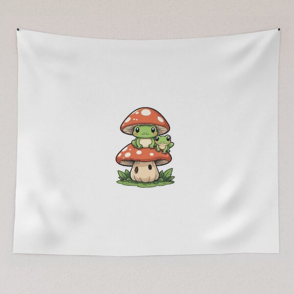 Item preview, Cottagecore Mushroom Character Bold Outline Minimal – Mushroom lover gift designed and sold by michallechowicz.