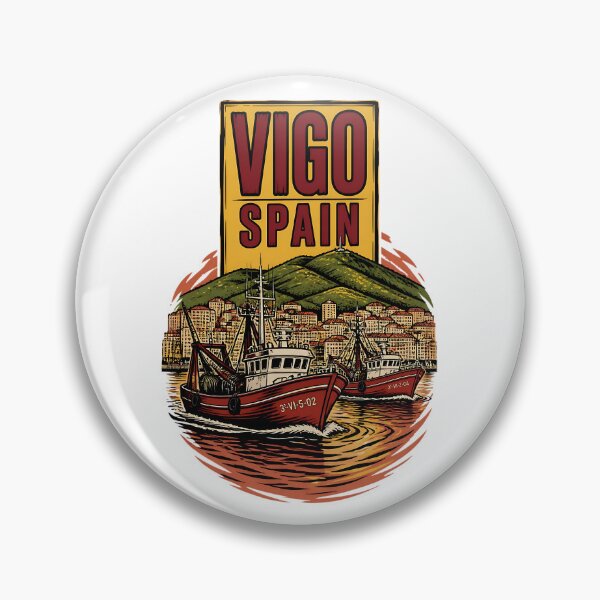 Item preview, Vigo Spain Vintage Travel Tourism designed and sold by TravelersGems.