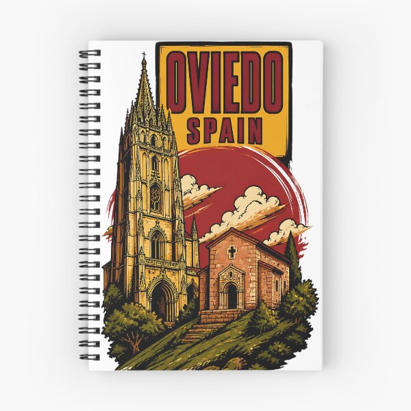 Item preview, Oviedo Spain Vintage Travel Tourism designed and sold by TravelersGems.