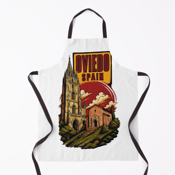 Aperçu de l'œuvre Oviedo, Espagne, Voyages et tourisme vintage créée et vendue par TravelersGems.