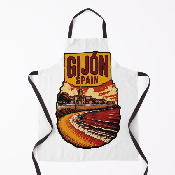 Aperçu de l'œuvre Gijón, Espagne, Voyages et tourisme vintage créée et vendue par TravelersGems.