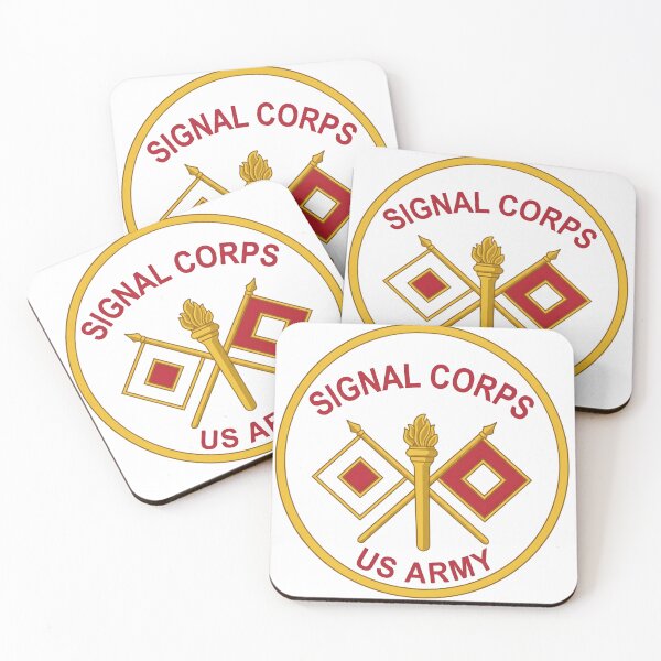 Item preview, US Army Signal Corps Crossed Flags Torch Roundel Emblem designed and sold by CharlieDesings.