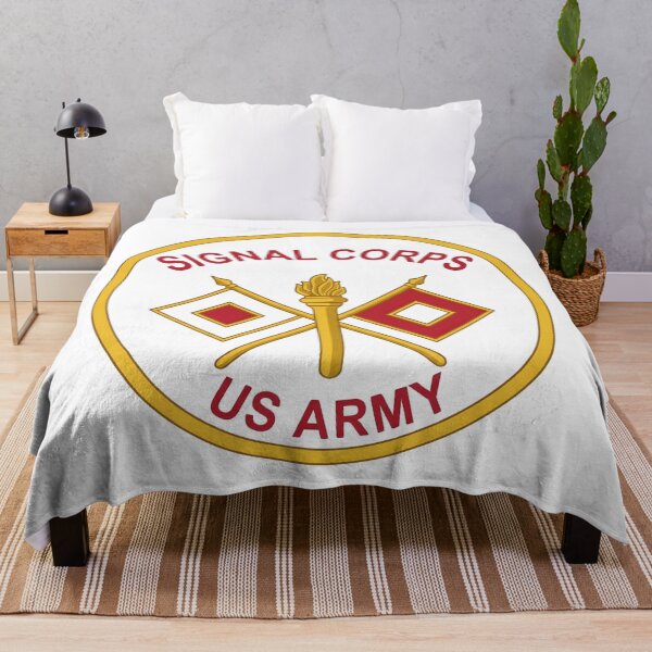 Item preview, US Army Signal Corps Crossed Flags Torch Roundel Emblem designed and sold by CharlieDesings.