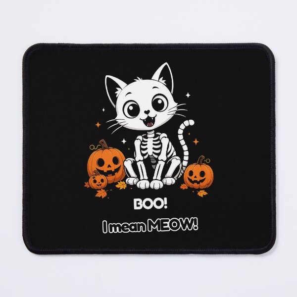 Item preview, Skeleton Cat - Halloween Cat with Pumpkins designed and sold by MaddyDesignsCo.