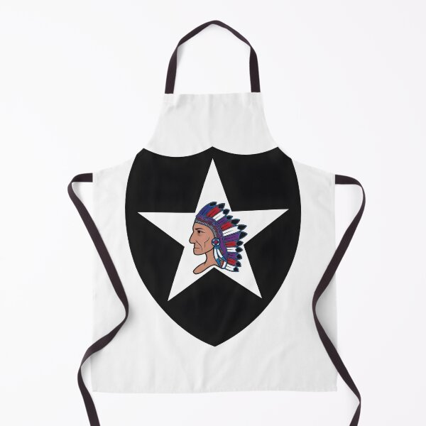 Item preview, US Army 2nd Infantry Division Indianhead Black Shield Emblem designed and sold by CharlieDesings.