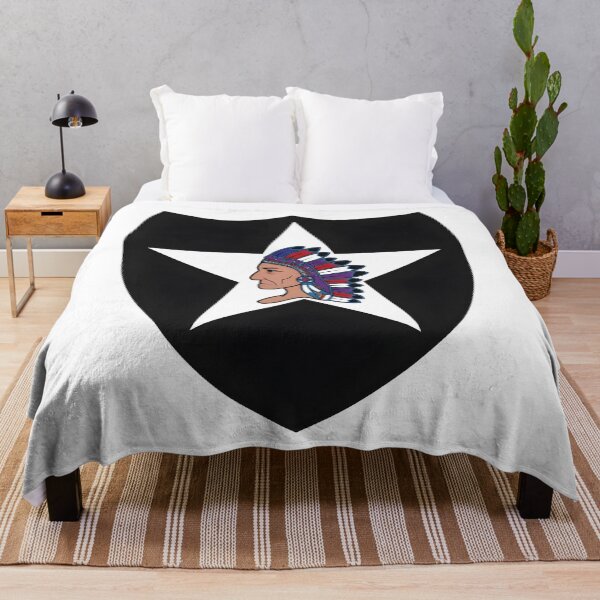 Item preview, US Army 2nd Infantry Division Indianhead Black Shield Emblem designed and sold by CharlieDesings.