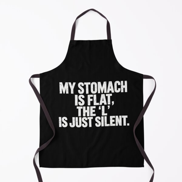Item preview, The Silent L Flat Stomach Pun designed and sold by elderberry.