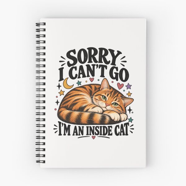 Item preview, Sorry I Can’t Go I’m an Inside Cat Funny Introvert Cat, Introvert Cat Humor Homebody Cat, Funny Cat Lover  designed and sold by Pawsome Quotes.