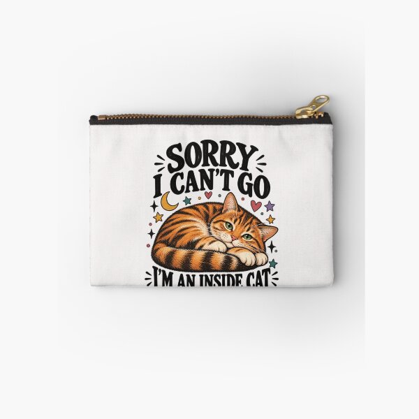 Item preview, Sorry I Can’t Go I’m an Inside Cat Funny Introvert Cat, Introvert Cat Humor Homebody Cat, Funny Cat Lover  designed and sold by Pawsome Quotes.