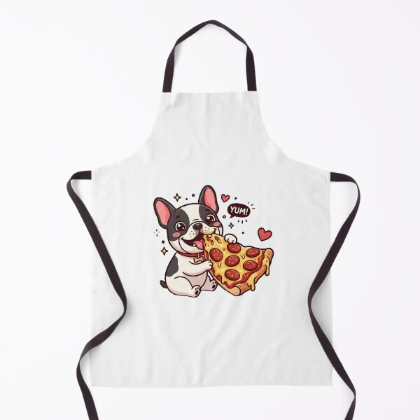Item preview, Cute Bulldog Eating Pizza Sticker designed and sold by Shady-Studio.