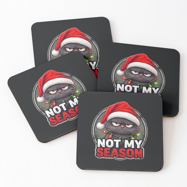 Item preview, Grumpy Christmas Cat – Not My Season designed and sold by Infinitee8hirts.