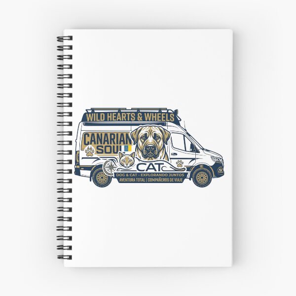 Item preview, Canarian Soul Camper Van Dog and Cat Sticker - Presa Canario Vanlife designed and sold by EfectoCreativo.