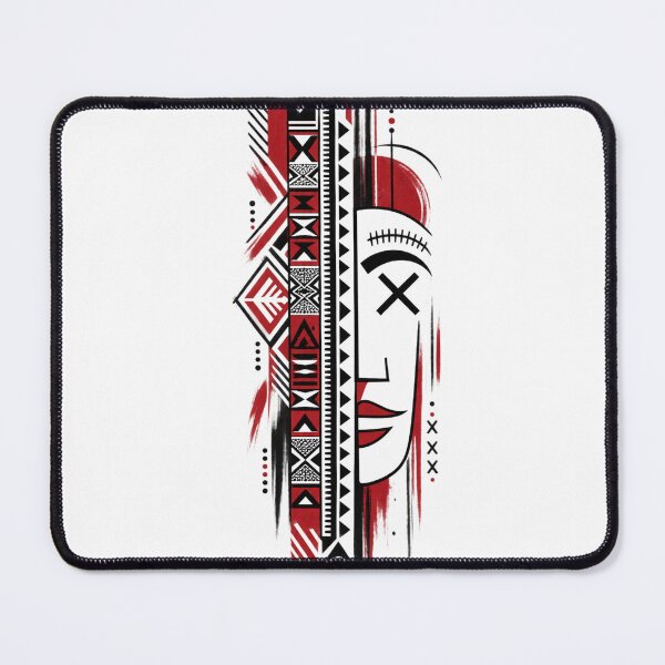 Item preview, Abstract Tribal Face Geometric Art designed and sold by zer0o08.