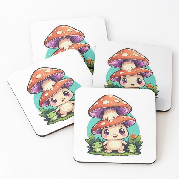 Item preview, Cottagecore Mushroom Character 80s Synthwave Style – Mushroom lover gift designed and sold by michallechowicz.